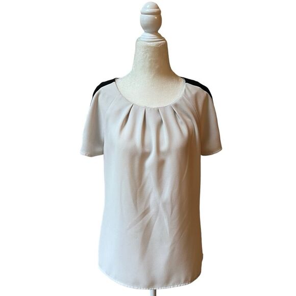 Calvin Klein Color Block Shoulder Blouse - Picture 4 of 14